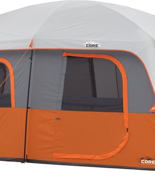 CORE Tent for Family Camping | 10 Person / 11 Person / 12 Person Large Multi Room Cabin Tents for Car Camping & Outdoor Adventures